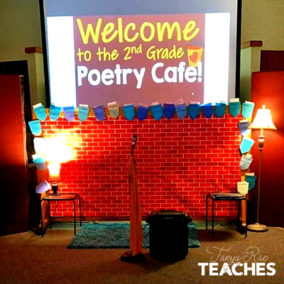 poetry cafe set up