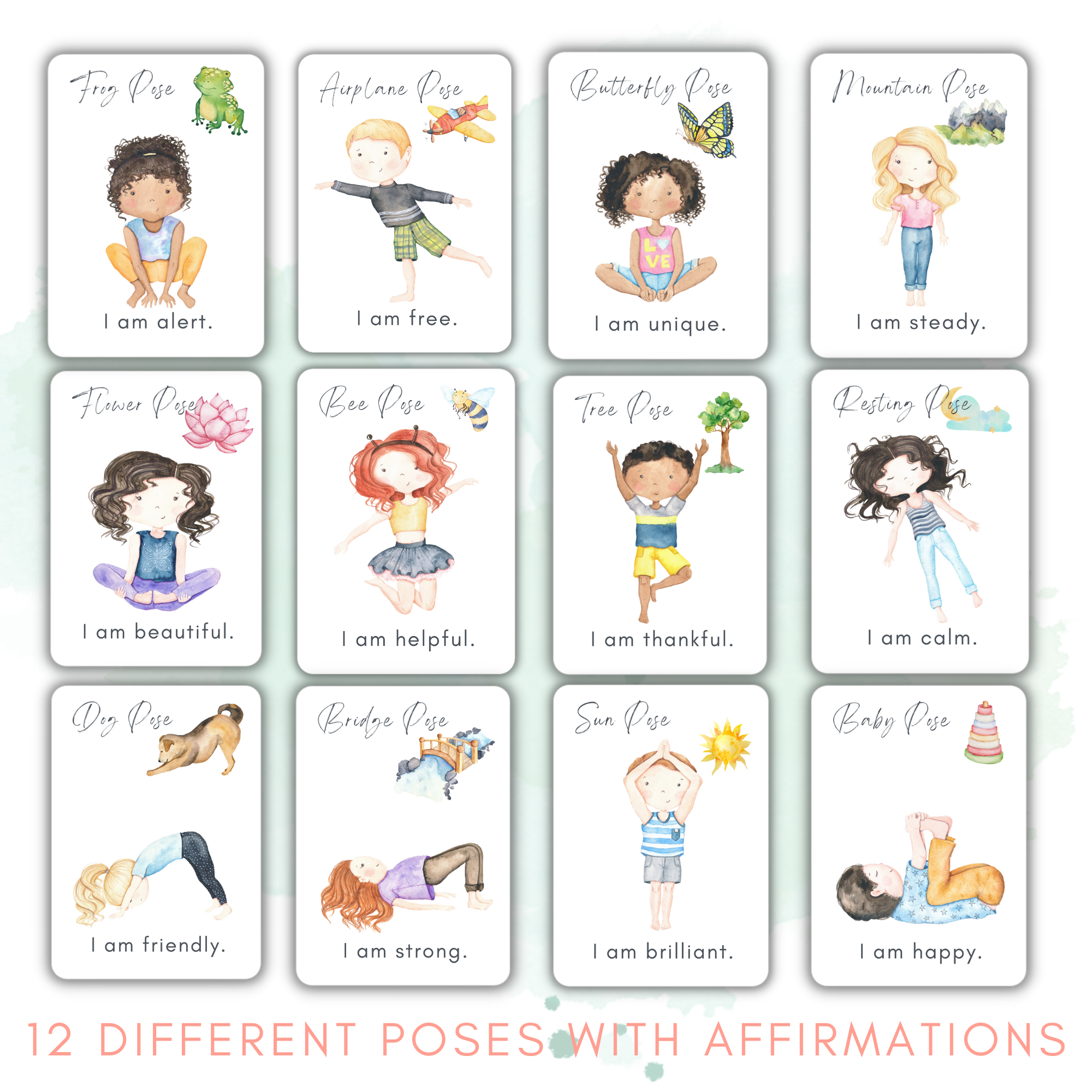 Yoga Alphabet Cards | Totschooling - Toddler, Preschool, Kindergarten  Educational Printables